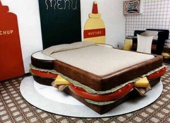 Кровать в виде бутерброда